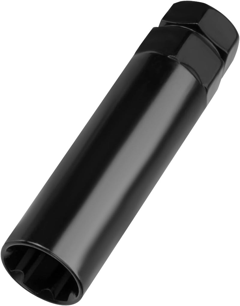 PACLVIO 7 Spline Lug Nut Socket, Wheel Lock Key Replacement for Aftermarket 7 Spline Lug Nut, Drive Tuner Replacement Socket Key Tool Compatible with 19mm 3/4" 21mm 13/16" Hex Socket Wrench (7 Spline) - Image 1